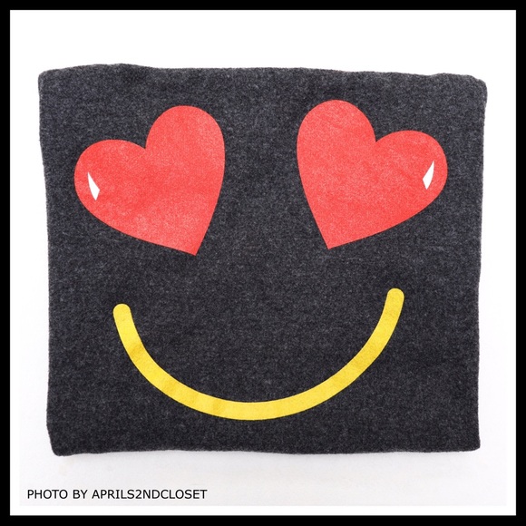 WILDFOX HEART EMOJI BLACK PULLOVER A2C - Picture 7 of 8
